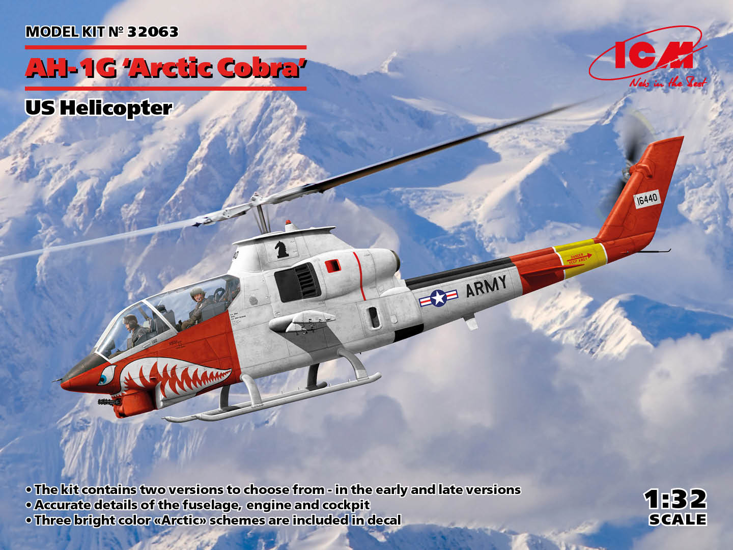 ICM 32063 1:32 Bell AH-1G 'Arctic Cobra' US Helicopter