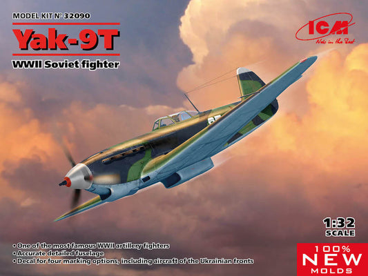 ICM 32090 1:32 Yakovlev Yak-9T WWII Soviet Fighter