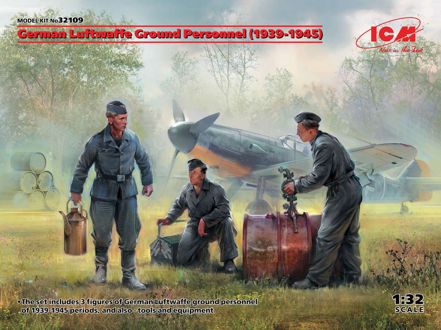 ICM 32109 1:32 Luftwaffe Ground Personnel (1939-1945)