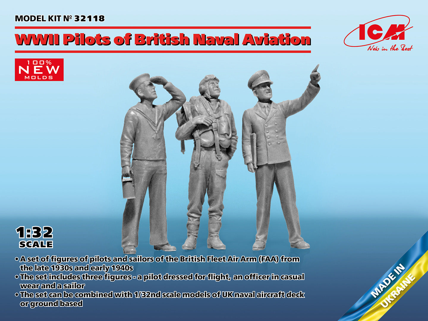 ICM 32118 1:32 WWII Pilots of British Naval Aviation