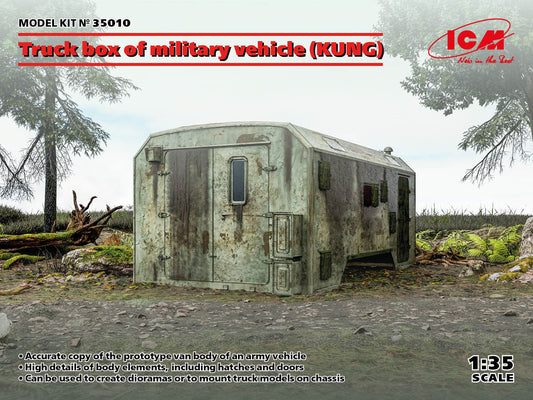 ICM 35010 1:35 Truck Box of Military Vehicle (KUNG)