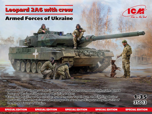 ICM 35013 1:35 Leopard 2A6 of the Armed Forces of Ukraine with crew