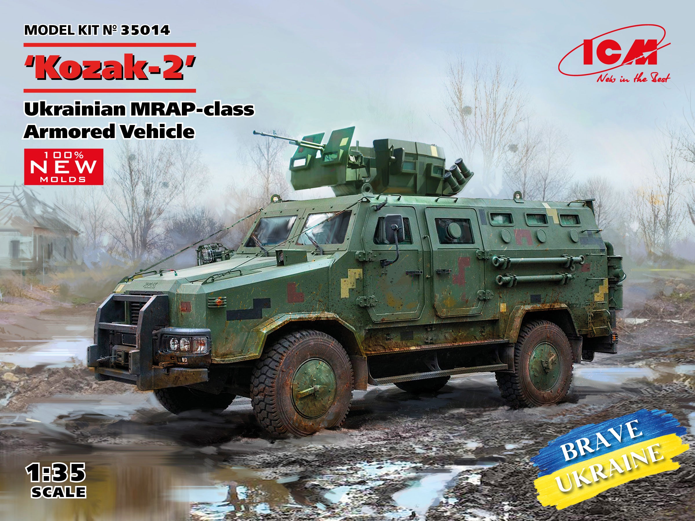 ICM 35014 1:35 'Kozak-2', Ukrainian MRAP-class Armored Vehicle – Puzzle ...