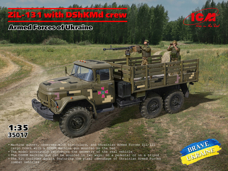 ICM 35017 1:35 ZiL-131 of the Armed Forces of Ukraine with DShKMD and crew