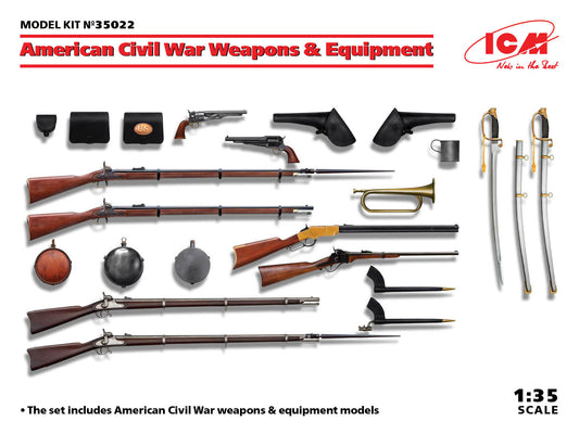 ICM 35022 1:35 American Civil War Weapon & Equipment