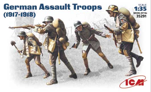 ICM 35291 1:35 German (WWI) Assault Infantry 1917-1918