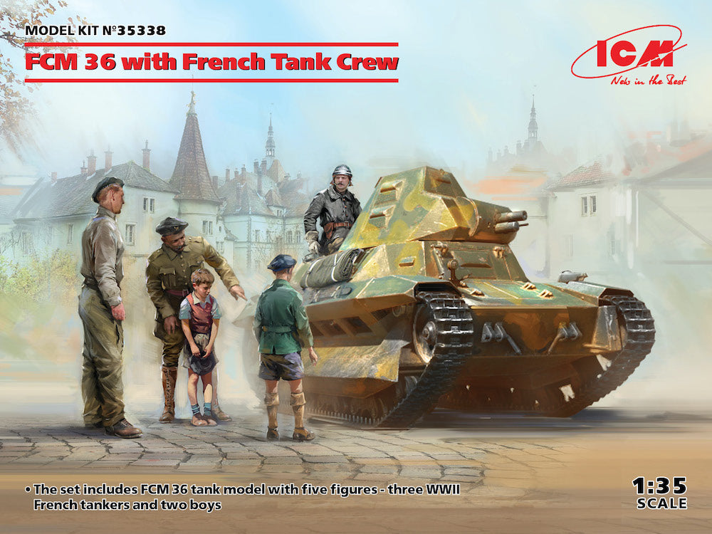 ICM 35338 1:35 FCM 36 with French Tank Crew