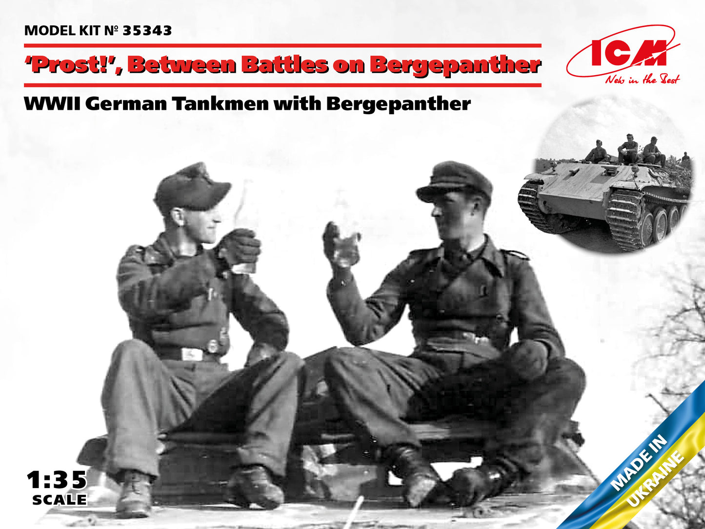 ICM 35343 1:35 'Prost!' Between Battles on Bergepanther