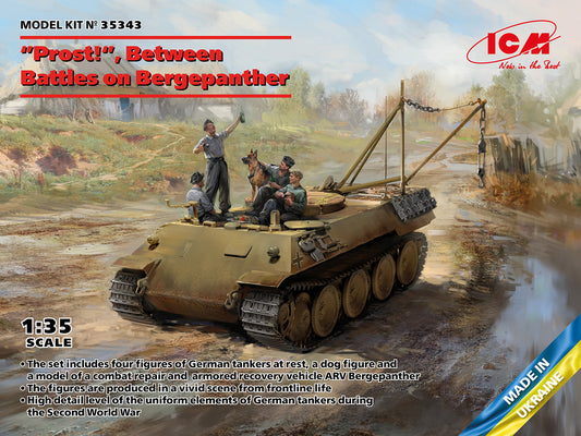 ICM 35343 1:35 'Prost!' Between Battles on Bergepanther