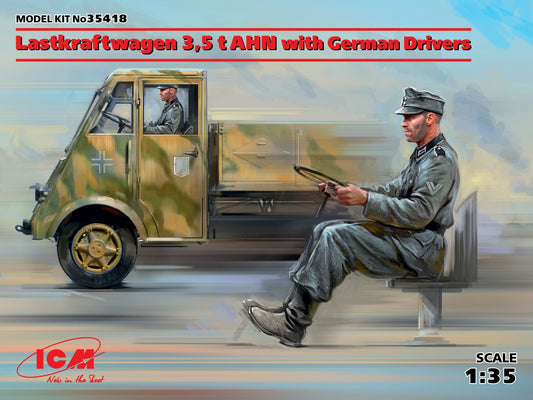 ICM 35418 1:35 Lastkraftwagen 3,5 t AHN with German Drivers