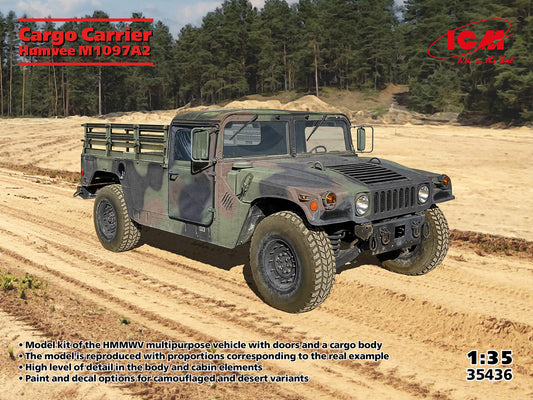 ICM 35436 1:35 Humvee M1097A2 Cargo Carrier new parts