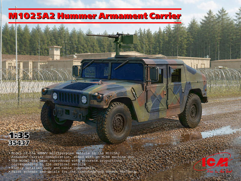 ICM 35437 1:35 M1025A2 Hummer Armament Carrier