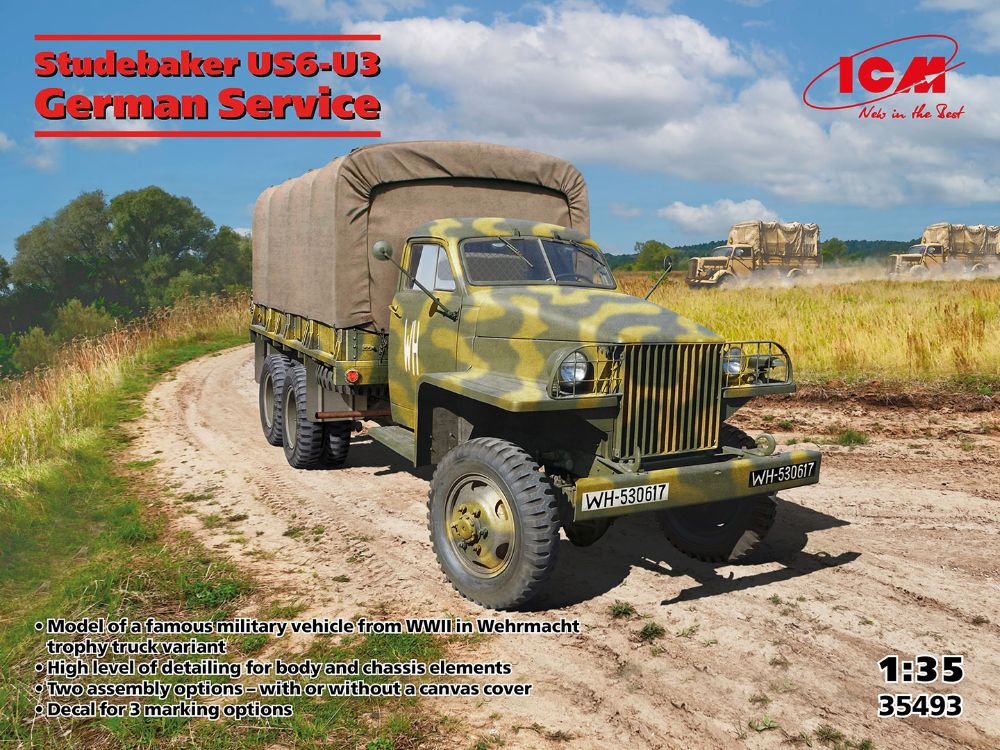 ICM 35493 1:35 Studebaker US6-U3 in German Service with new decals