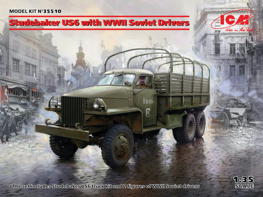 ICM 35510 1:35 Studebaker US6 with WWII Soviet Drivers