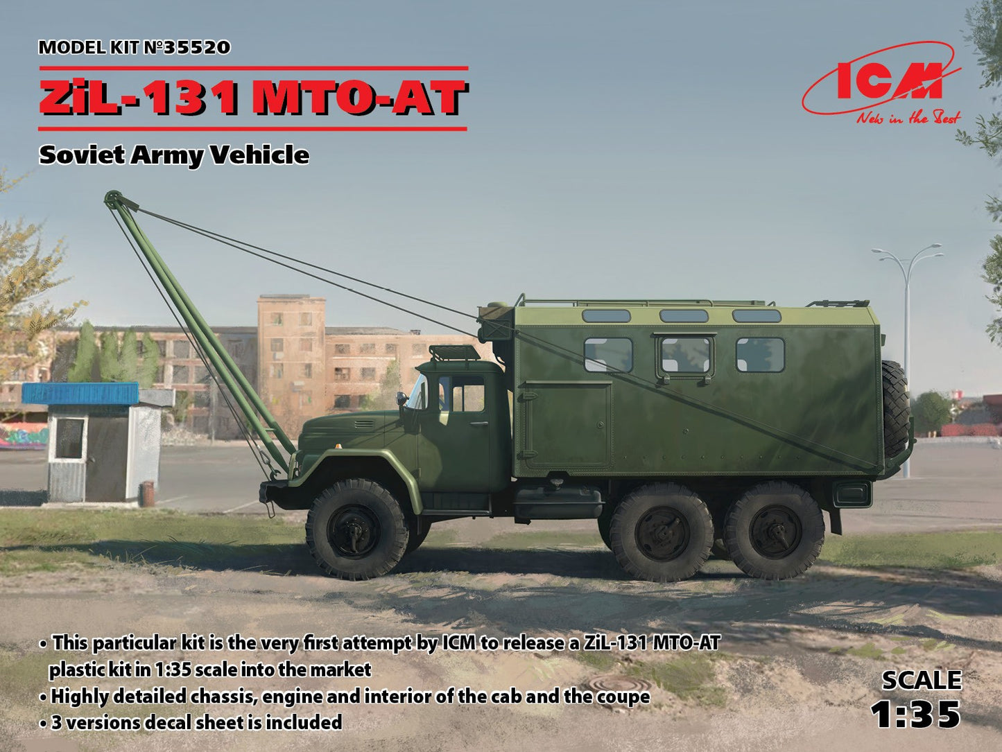 ICM 35520 1:35 Soviet ZiL-131 MTO-AT Recovery Truck