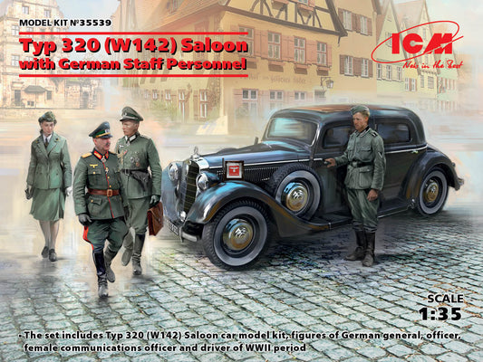 ICM 35539 1:35 Typ 320 (W142) Saloon with German Staff Personnel