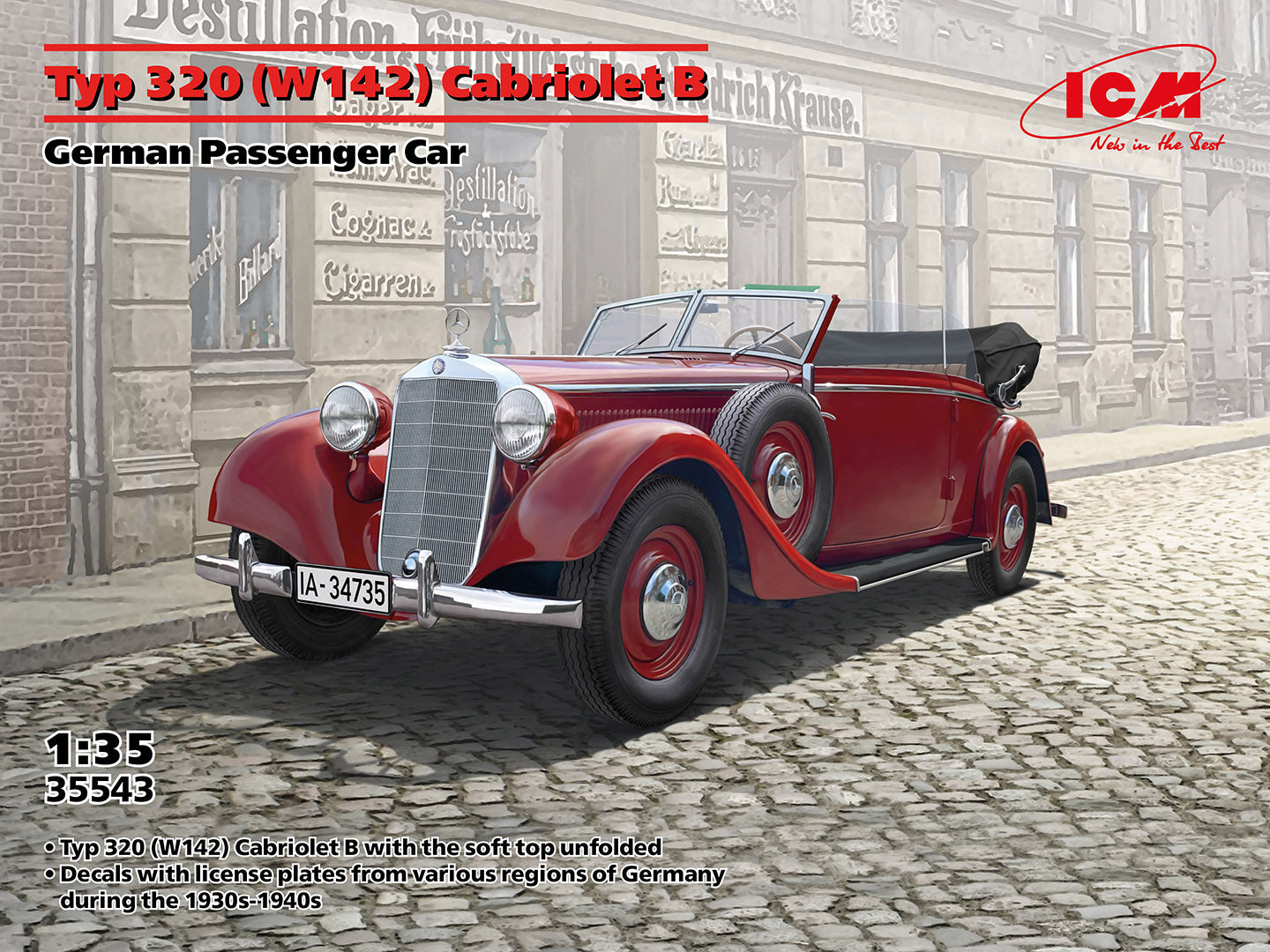 ICM 35543 1:35 Typ 320 (W142) Cabriolet B