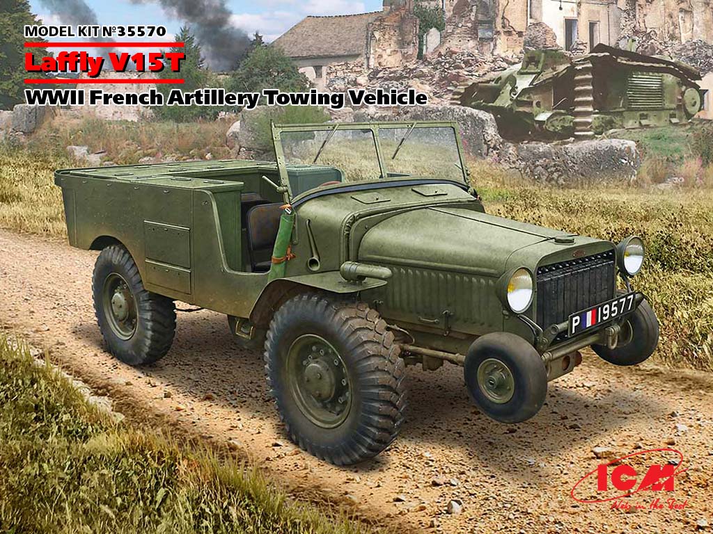 ICM 35570 1:35 Laffly V15T WWII French Artillery Towing Vehicle