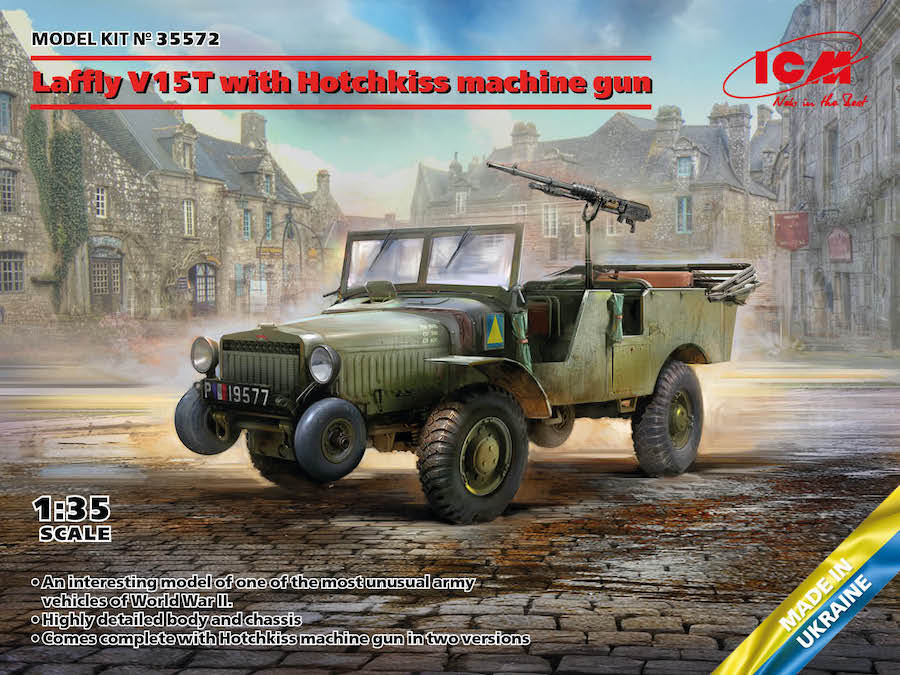 ICM 35572 1:35 Laffly V15T with Hotchkiss Machine Gun