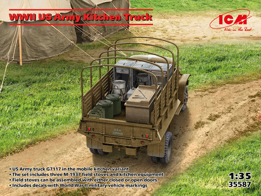 ICM 35587 1:35 WWII US Army Kitchen Truck with new part