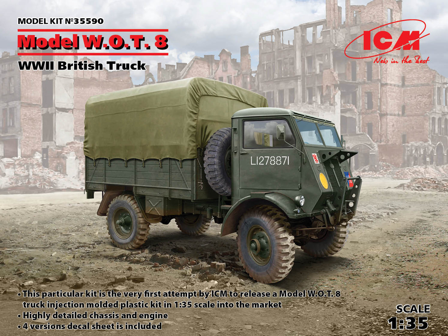 ICM 35590 1:35 Model W.O.T. 8 WWII British Truck