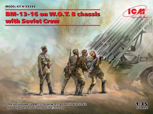 ICM 35592 1:35 BM-13-16 on W.O.T. 8 Chassis with Soviet Crew