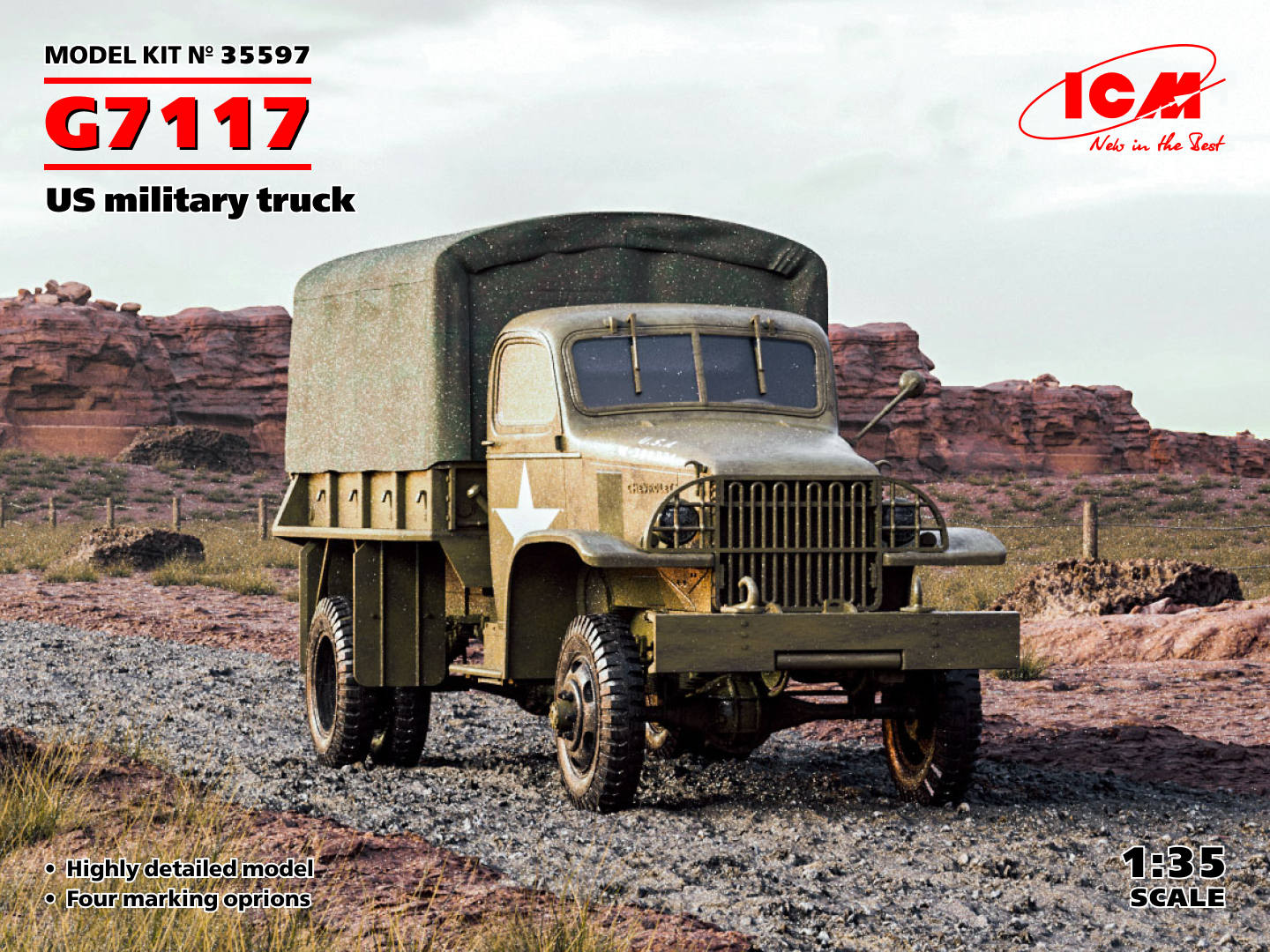 ICM 35597 1:35 G7117 US Military Truck