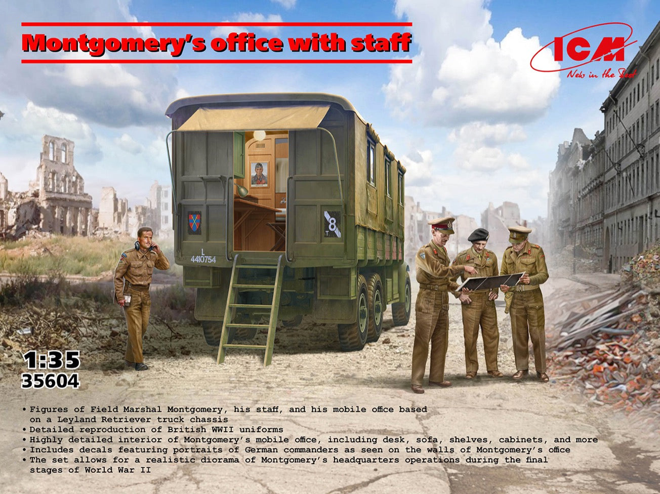 ICM UK 35604 1:35 Montgomery's Office with Staff
