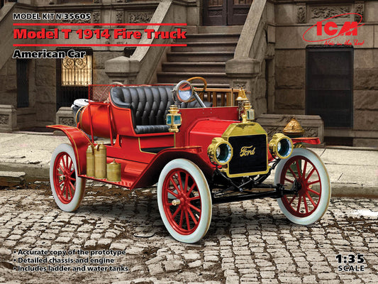 ICM 35605 1:35 Model T 1914 Fire Truck American Car