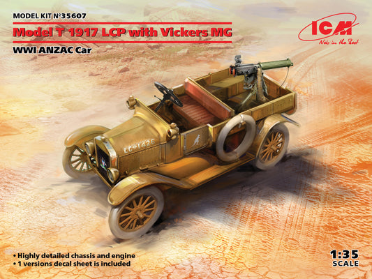 ICM 35607 1:35 Model T 1917 LCP with Vickers MG WWI ANZAC Car