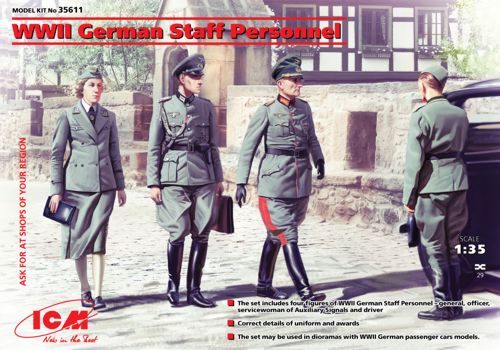 ICM 35611 1:35 WWII German Staff Personnel