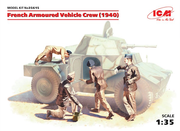 ICM 35615 1:35 French Armoured Vehicle Crew (1940)