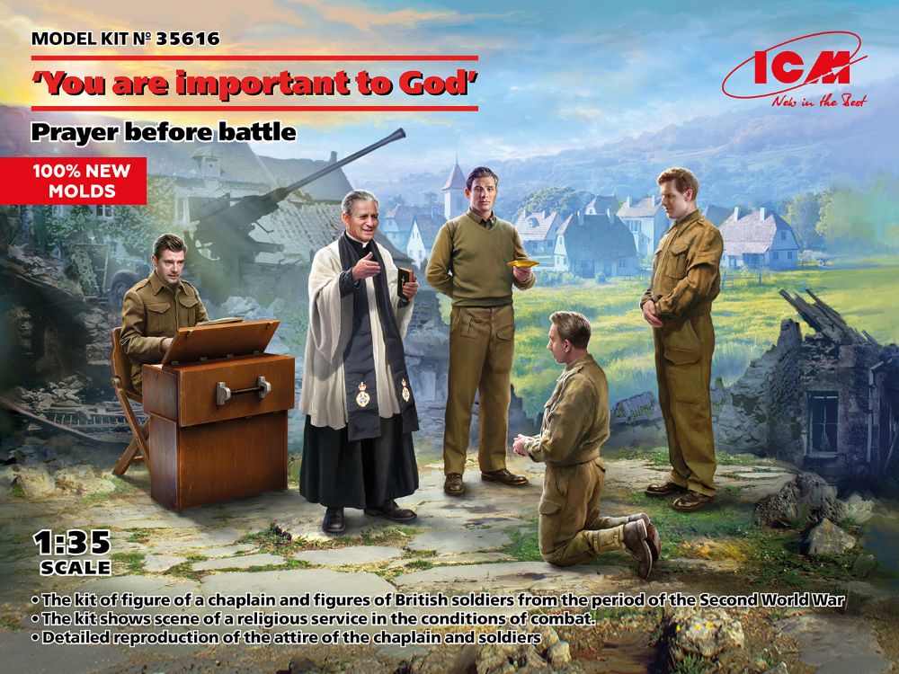 ICM 35616 1:35 'You are important to God'. Prayer before battle