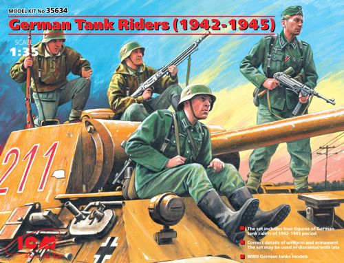 ICM 35634 1:35 German Tank Riders 1942-45