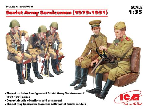 ICM 35636 1:35 Soviet Army Servicemen 1979-1991