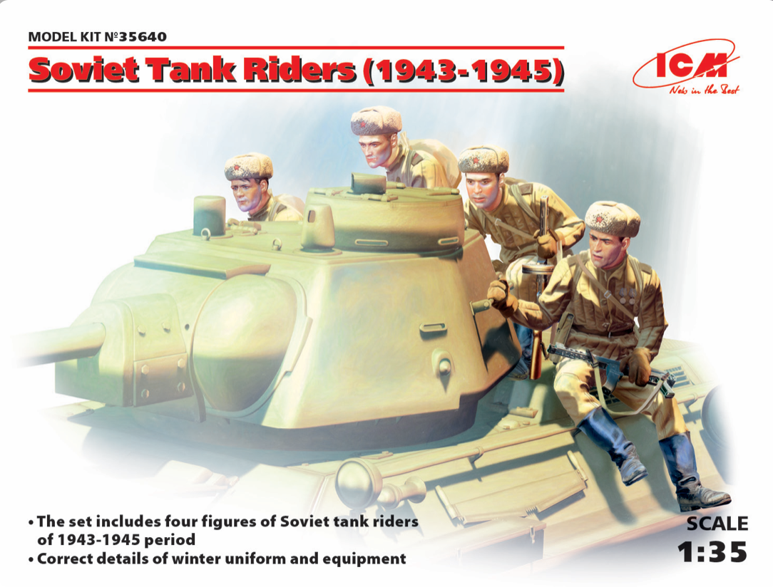 ICM 35640 1:35 Russian/Soviet Tank Riders (1943-1945)