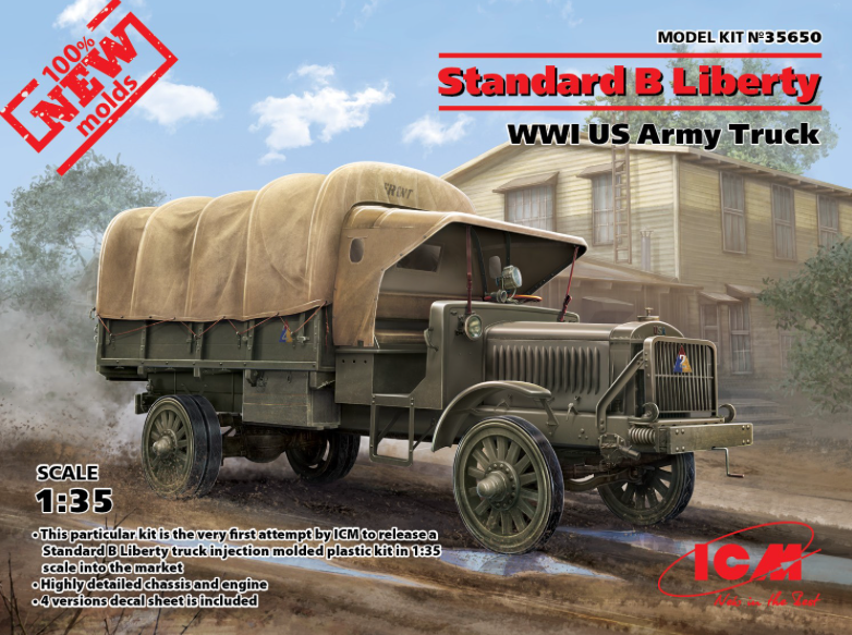 ICM 35650 1:35 Standard B 'Liberty' Truck US Army WWI