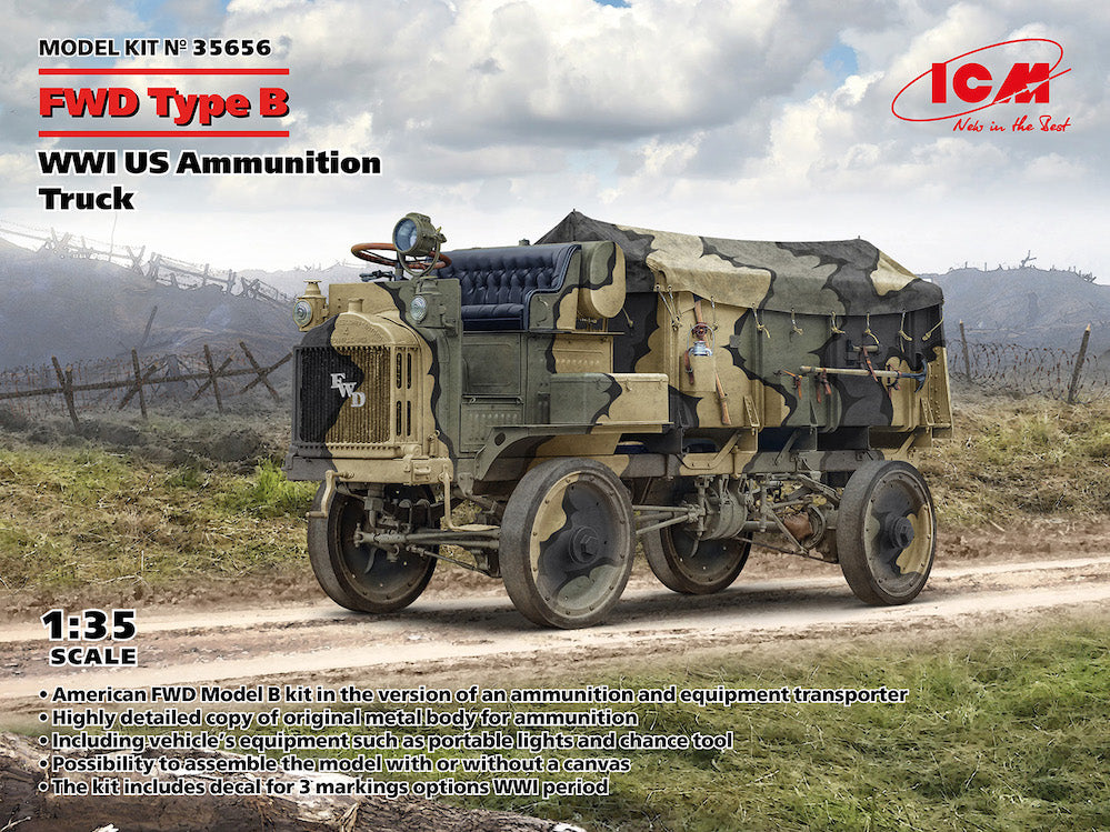 ICM 35656 1:35 FWD Type B WWI US Ammunition Truck