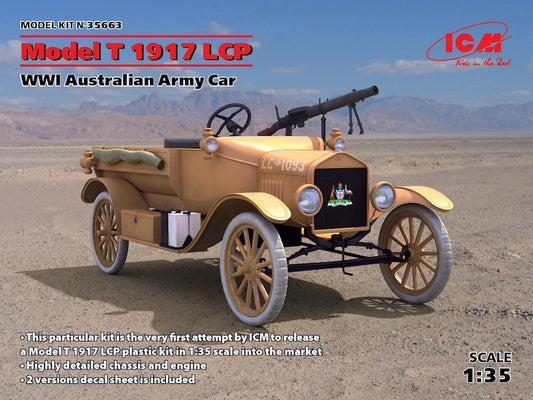 ICM 35663 1:35 Model T 1917 LCP WWI Australian Army Car