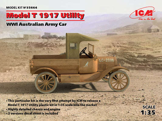 ICM 35664 1:35 Model T 1917 Utility WWI Australian Army Car