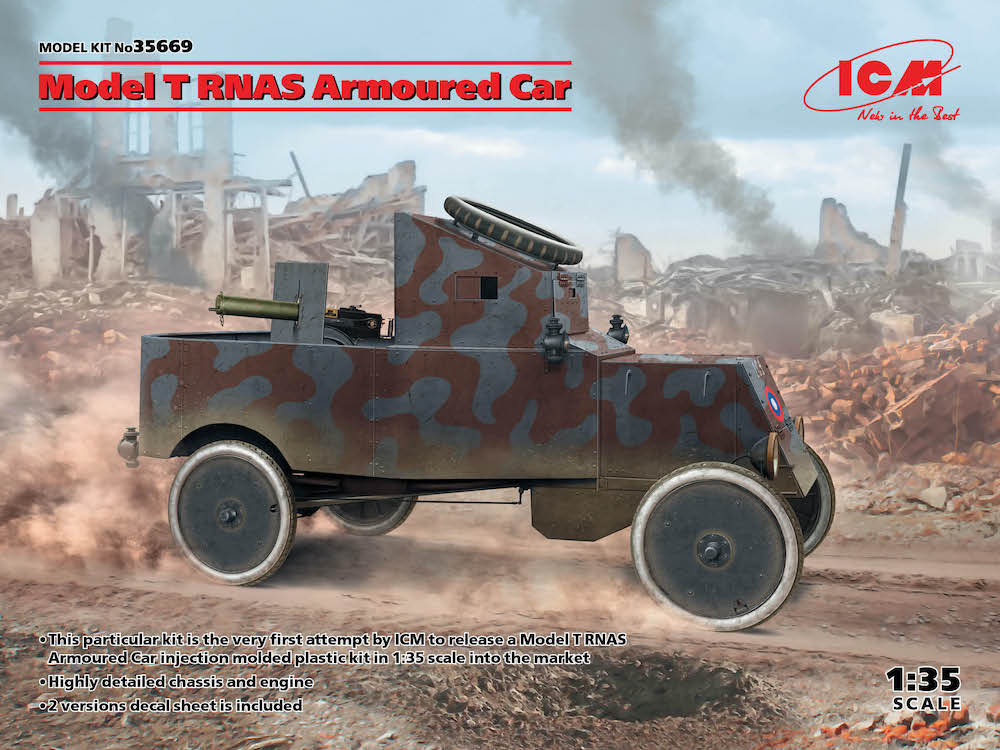 ICM 35669 1:35 Model T RNAS Armoured Car