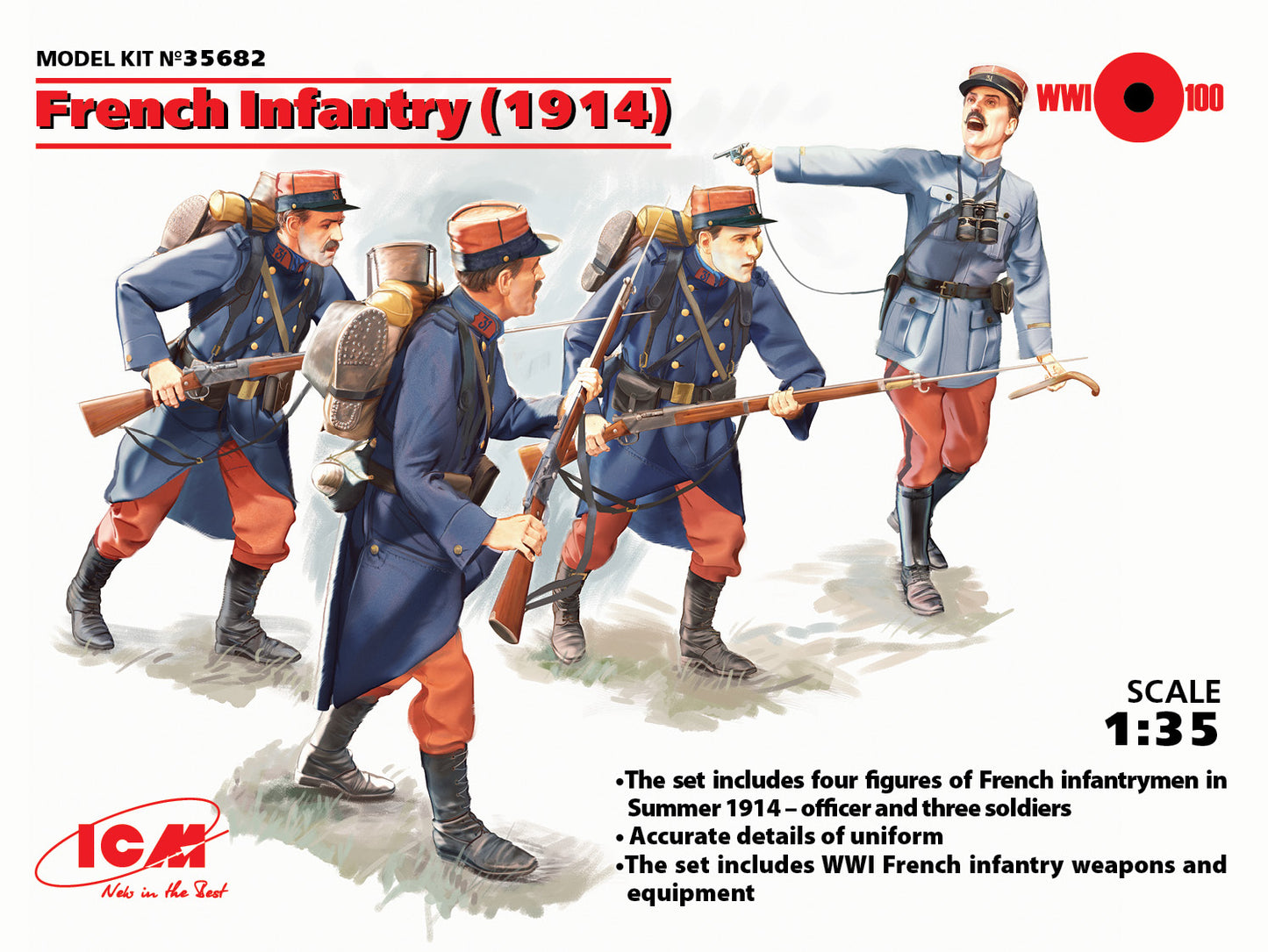 ICM 35682 1:35 French Infantry 1914