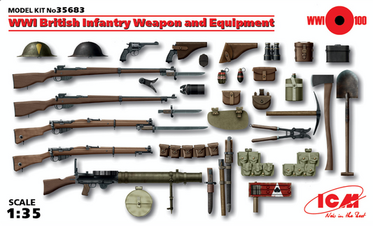 ICM 35683 1:35 WWI British Infantry Weapons and Equipment