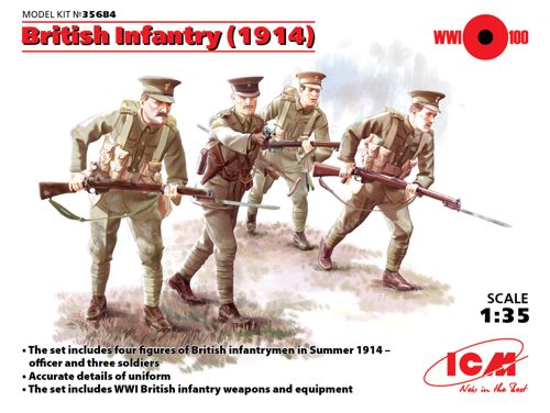 ICM 35684 1:35 British Infantry 1914 WWI