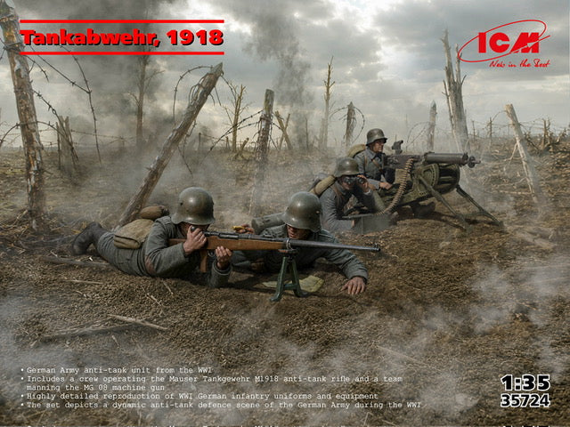 ICM 35724 1:35 ‘Panzerabwehr, 1918’• German Army anti-tank unit from the WWI