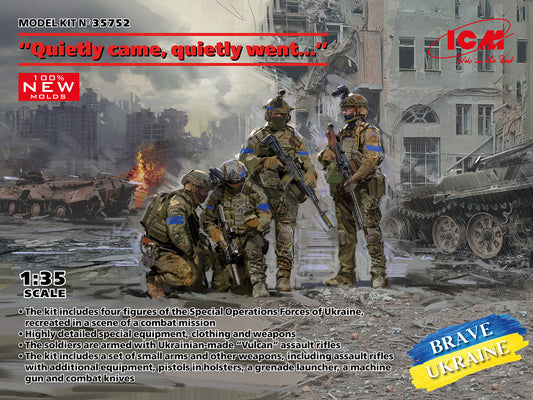 ICM 35752 1:35 'Quietly came, quietly went', Special Operations Forces of Ukraine (4 figures)