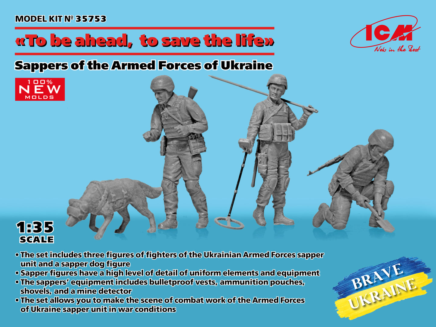 ICM 35753 1:35 'To be ahead, to save the life', Sappers of the Armed Forces of Ukraine