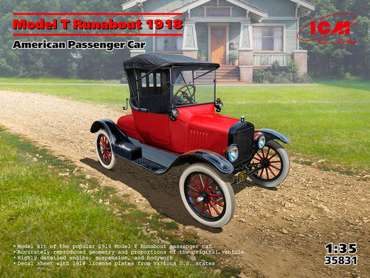 ICM 35831 1:35 Model T Runabout 1918