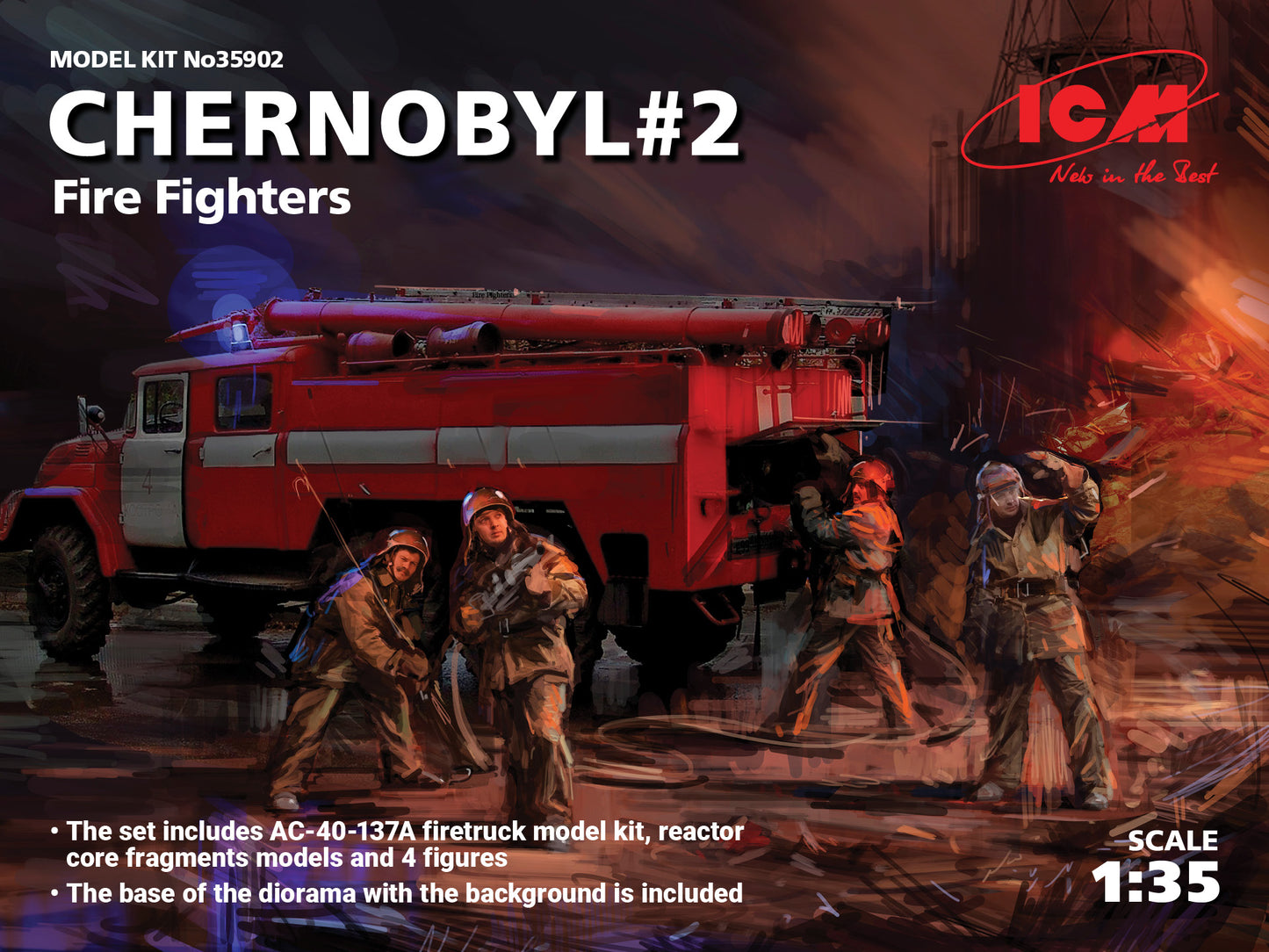 ICM 35902 1:35 Chernobyl No.2 Fire Fighters