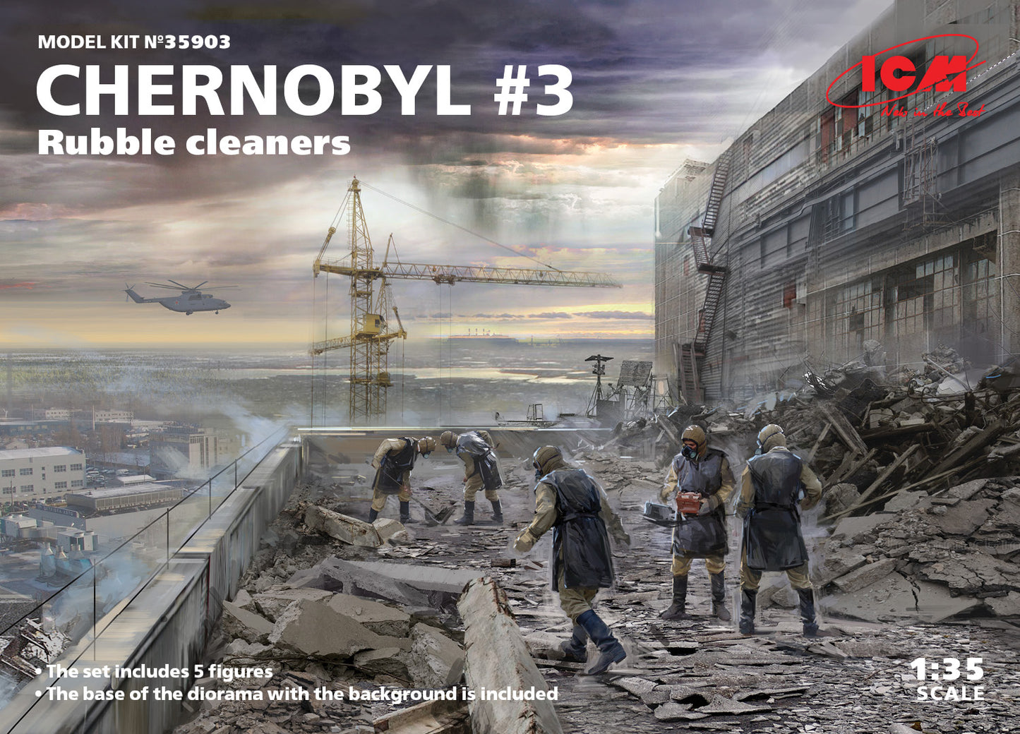 ICM 35903 1:35 Chernobyl No.3 Rubble Cleaners